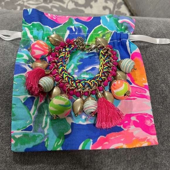 Lilly Pulitzer tassel ball bracelet - Picture 4 of 4